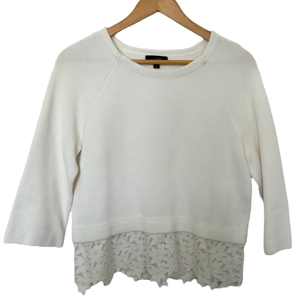 J. Crew | Eyelet Panei Sweater